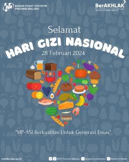 Keluarga besar BPS Provinsi Maluku mengucapkan Selamat Hari Gizi Nasional.