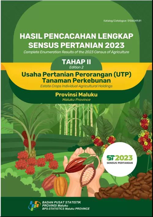 omplete Enumeration Results of the 2023 Census of Agriculture of Maluku Province - Edition II Estate Crops Individual Agricultural Holdings