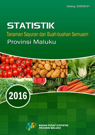 Statistics of Vegetables and Fruits Seasonal in Maluku Province 2016