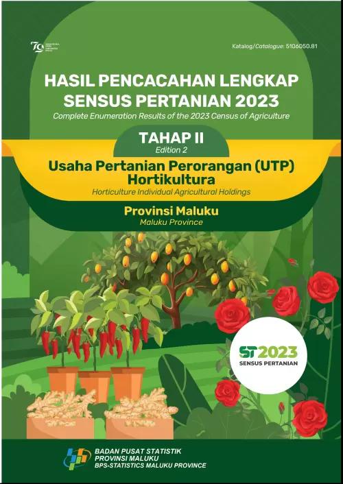 Complete Enumeration Results of the 2023 Census of Agriculture of Maluku Province - Edition II Horticulture Individual Agricultural Holdings