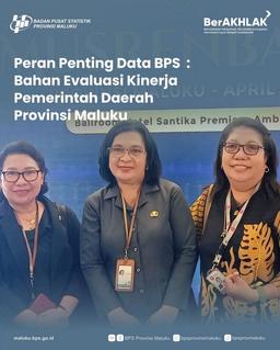 Role Important BPS Data: Maluku Provincial Government Performance Evaluation Material