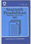 Statistic Of Education Of Maluku Province 1994