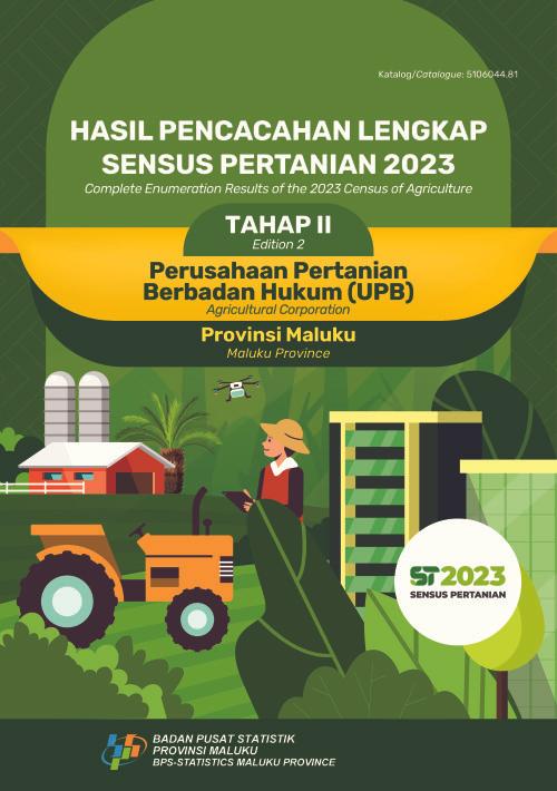 Complete Enumeration Results of the 2023 Census of Agricultur of Maluku Province - Edition II Agriculture Corporation