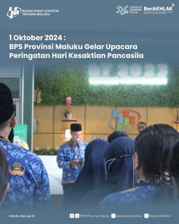 BPS Provinsi Maluku Gelar Upacara Peringatan Hari Kesaktian Pancasila