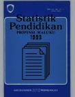 Statistic Of Education Of Maluku Province 1993