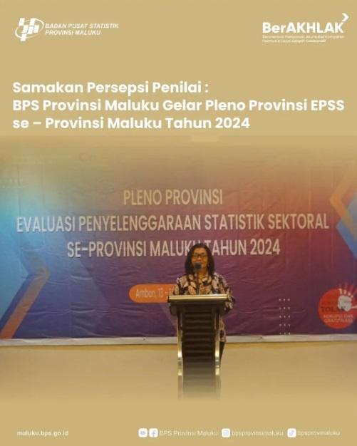 BPS Provinsi Maluku Gelar Pleno Provinsi EPSS se – Provinsi Maluku Tahun 2024